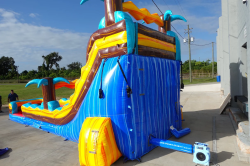 18ft tropic shock hybrid dual lane inflatable water slide 1237777 1 18' TROPIC SHOCK